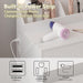 Small Vanity Desk with Mirror and Lights, Makeup Vanity Desk with Adjustable Brightness 3 Light Modes, RGB Storage Cabinet, Power Outlet, Drawer, Shelves, Vanity Table for Women Girls Bedroom