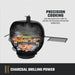 Blackjack 21.5 In. Heavy-Duty Kettle Charcoal Grill with 382 Sq. In. Cooking Area, Black