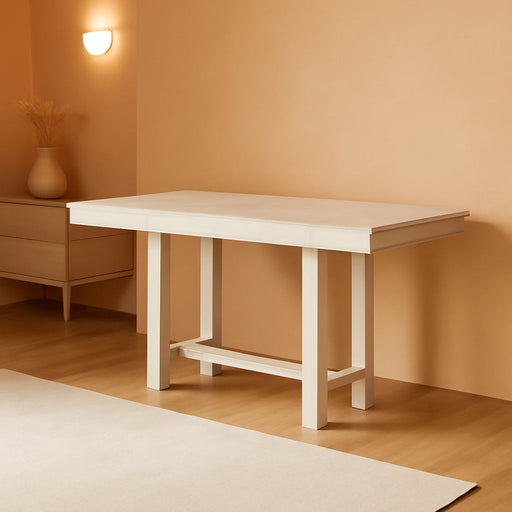 Robbinsdale Counter Height Dining Extension Table, 42" W X 86" D X 36" H, White