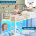 Triple Bunk Bed With BuiltInStorage Shelving White