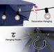 Patio Gazebo 10'X13', Outdoor Heavy Duty Party Tent Shelter with Double Roofs, Mosquito Nettings and Privacy Screens for Backyard, Garden, Lawn, Navy Blue