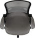 Porter High-Back Swivel Office Chair with Adjustable Lumbar Support and Seat Height, Ergonomic Mesh Desk Chair with Flip-Up Armrests, Gray/Black