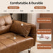 EightyFiveInch UltraConvertibleArmrests Futon Sofa Bed