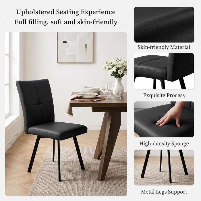 Expandable Dining Table Set for 6, Modern Kitchen Table Set