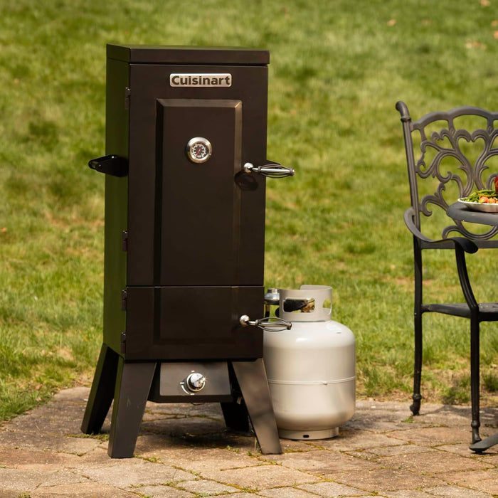 36” Vertical Propane Smoker, 4 Removable Racks, Spacious BBQ Smoker with Wood and Water Trays, 15,000 BTU Heat for Smoked Meat, Brisket, Jerky, Fish, Perfect for Tailgates, Backyard, Camping