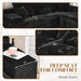 108Inch Corduroy Left Facing Sectional Sofa Charcoal