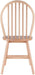 Windsor 2-Piece Chair Set, Solid Wood, Natural Finish