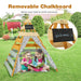 Triangle Hideaway Playhouse with Removable Chalkboard for Indoor and Outdoor