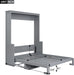 Queen Murphy Wall Bed With Grey ReclaimedPineWoodStorage