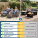 Patio Sectional Furniture Set, Outdoor Sectional Furniture for All-Weather