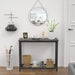Console Table Sofa Table with Mesh Shelves, 2 Tier Entryway Table Foyer Table for Entryway, Front Hall, Hallway, Sofa, Couch, Living Room, Coffee Bar, Kitchen, Grey, 32 Inch