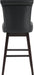 30 Inch Counter Height Swivel Bar Stools Set of 2, FSC Certified Modern Upholstered Faux Leather Swivel Barstool Chairs with Back, Black