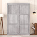 Full Size Murphy Cabinet Bed GrayMatteWalnutFinish