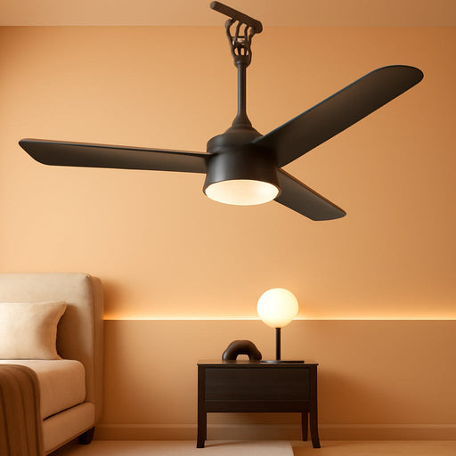 36 Inch Plug-In Ceiling Fan Light with Remote Control,Gazebo Fan Light,3 Blade, Dimmable 3CCT LED, Reversible,Portable Hook Design With16Ft Cable for Bedroom Garage Tent Porch Kitchen