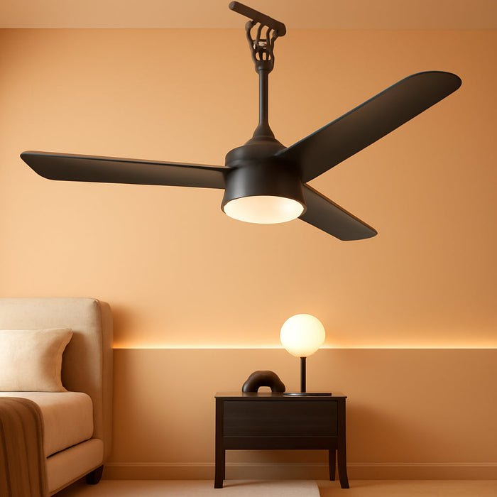 36 Inch Plug-In Ceiling Fan Light with Remote Control,Gazebo Fan Light,3 Blade, Dimmable 3CCT LED, Reversible,Portable Hook Design With16Ft Cable for Bedroom Garage Tent Porch Kitchen