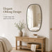 Black Oval Bathroom Mirrors 30X48 Inch