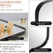 Wall Mirror for Bathroom, 30X36 Matte Black Bathroom Mirror, Modern Stainless Steel Metal Frame Rounded Corner Rectangle Mirror for Vanity