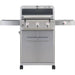 BBQ Grills Barbecue Stainless Steel 3 Burner Propane Gas Grill, 48,000 BTU Patio Garden Grill with Side Burner and Knob Controls