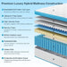 Full Size Mattress, 12 Inch Firm Hybrid Memory Foam Mattress