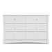 White 6-Drawer Dresser for Kids