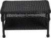 Wicker Outdoor Patio Conversation Set - Black - 4Pc
