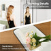57X20 Door Hanging Full Length Mirror, Floor (Height 5.7Ft Just Body in 1.3Ft) or Wall Mounted Metal Frame Rectangle Dressing Mirrors for Bedroom Bathroom Living Room 57 Inch Black