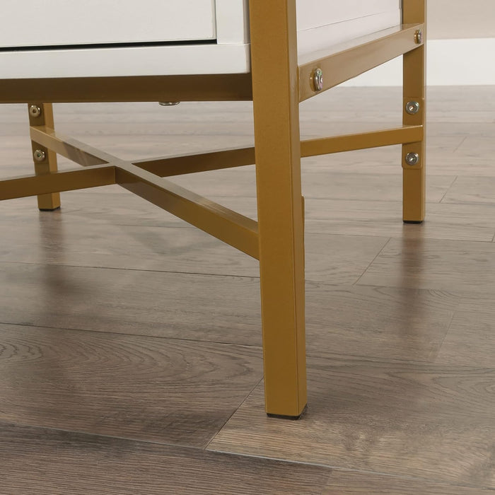 Harper Heights L-Desk, White Finish
