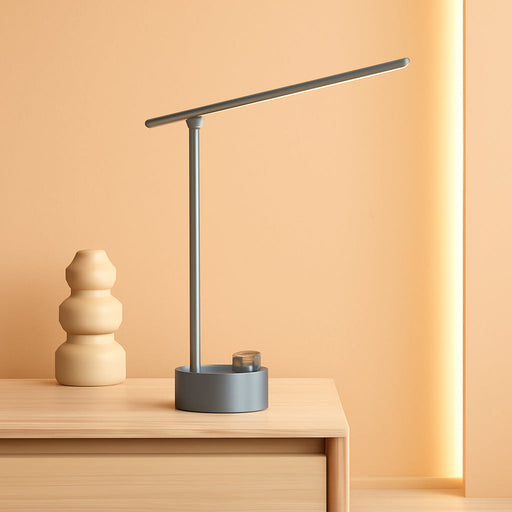 Upgraded LED Desk Lamp - H01 Pro Sunturalux™ Foldable Desk Light with USB A+C Charging Port, 3 Color Modes Dimmable Table Lamp for Home Office Reading(Grey)