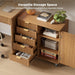 Five Drawer Wooden File Cabinet With AdjustableShelf