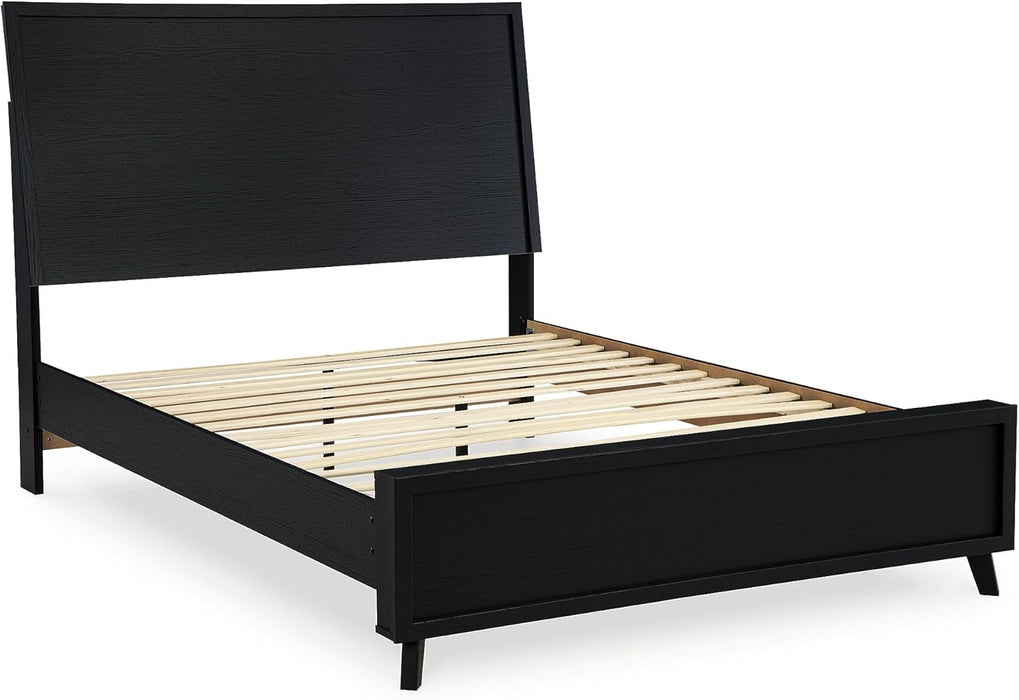 Danziar Modern Panel Headboard for Bedroom, Queen, Black