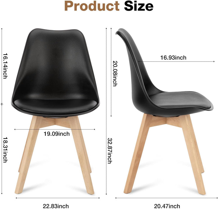 Dining Chairs Set of 8, PU Leather Accent Chairs for Living Room