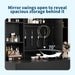 Vanity Desk with Mirror and Lights, for Bedroom,Adjustable 3 Color Lights Modes，Includes Padded Stool, Makeup Table Set with Hidden Storage Shelves, USB Outlets, Hairdryer Holder