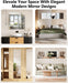 Full Length Wall Mirror Tiles, 12'' X 12'' X 4PCS, Acrylic Unbreakable Full Body Mirror for Bedroom Squares Shatterproof Mirror Sheets Wall Mounted for Home Gym Door Plexiglass Mirrors Safe for Kids