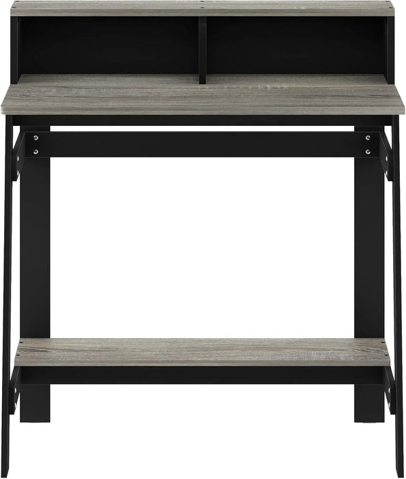 Simplistic a Frame Computer Desk, Black/French Oak Grey