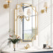 24"X36" Gold Foil Scalloped Edge Decorative Vanity Wall Mirror