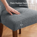 Dining Chairs Set of 4, Upholstered Wooden Kitchen Chairs, Grey