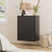 FourDrawer Dresser With IndustrialGrade Metal Legs Black