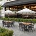 CROWN SHADES 9 Ft Patio Umbrella with Auto-Tilt & Olefin Fabric - Patented 45°Edge Connection Wind Resistant Outdoor Umbrella for Table, Pool, Beach, Effortless Crank System