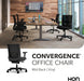 Convergence Ergonomic Office Chair, Office Desk Computer Chair, Black