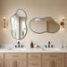 24"X40" Wall Mirror Irregular Mirror for Bathroom Bedroom & Entryway