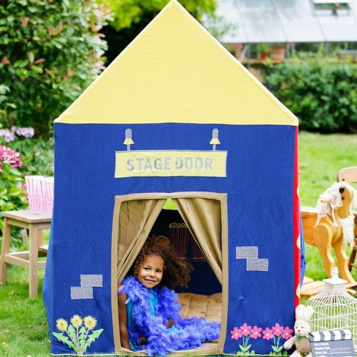 Win Green Theater Playhouse / Play Tent for Kids Indoor Outdoor Hand-Embroider