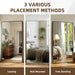 76"X34" Full Length Mirror, Black Floor Mirror