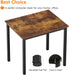 Small Computer Desk for Home&Office- 31.5'' Length Small Writing Desk Gaming Desk Students Laptop Use, Rustic Brown Desktop & Black Frame AC3FB(8060)
