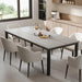 Grey Industrial Dining Table 78Inch MortiseTenonJoint