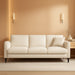 Beige 83Inch Sofa With ContouredBack ErgonomicSupport