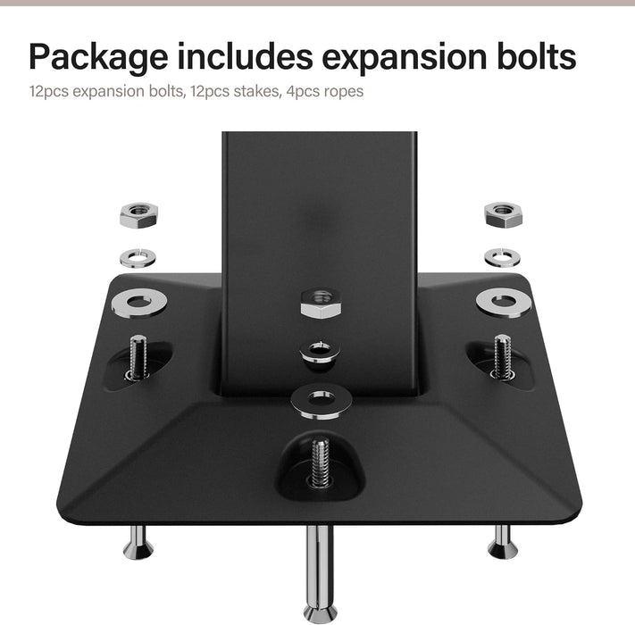 Outdoor Patio Gazebo 10'X13' with Expansion Bolts, Heavy Duty Gazebos Party Tent Shelter with Double Roofs, Mosquito Nets and Privacy Screens for Backyard, Garden, Lawn, Khaki