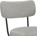 Giselle Swivel Bar Stools (Set of 2) - 29 Inch Seat Height Upholstered Metal Chairs in Light Grey Polyester Linen, Contemporary Seating for Kitchen or Bar with Cushioned Seat and Back