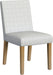 Home Decor |Classic Upholstered Parsons Dining Chairs |Decorative Home Furniture, Cream Mini Grid Pattern (Single Pack)