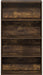Contemporary Amber Pine Four Tier Bookcase Storage