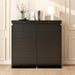 Black Tall Dresser with Sliding Top Lock & LED Light, 51.3" Tall 7 Drawer Chest of Drawers with Charging Station, Modern Wood Bedroom Storage Organizer for Closet, Hallway, Entryway